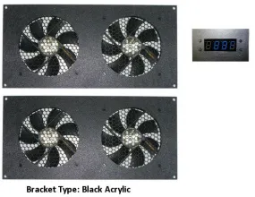 Cabcool 1202-2 Two-Dual 120mm Kits with our Power Supply, Programmable Thermal Control & LED Display