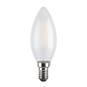 Candle Frosted Filament LED 4 Watts Warm White E14 (Small Screw) Bulb