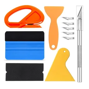 Car Wrapping Tools Kit Vinyl Scraper Cutter Film Squeegee Vinyl Spatulas Plastic Wrap Tool Window Tinting Tools Car Accessories