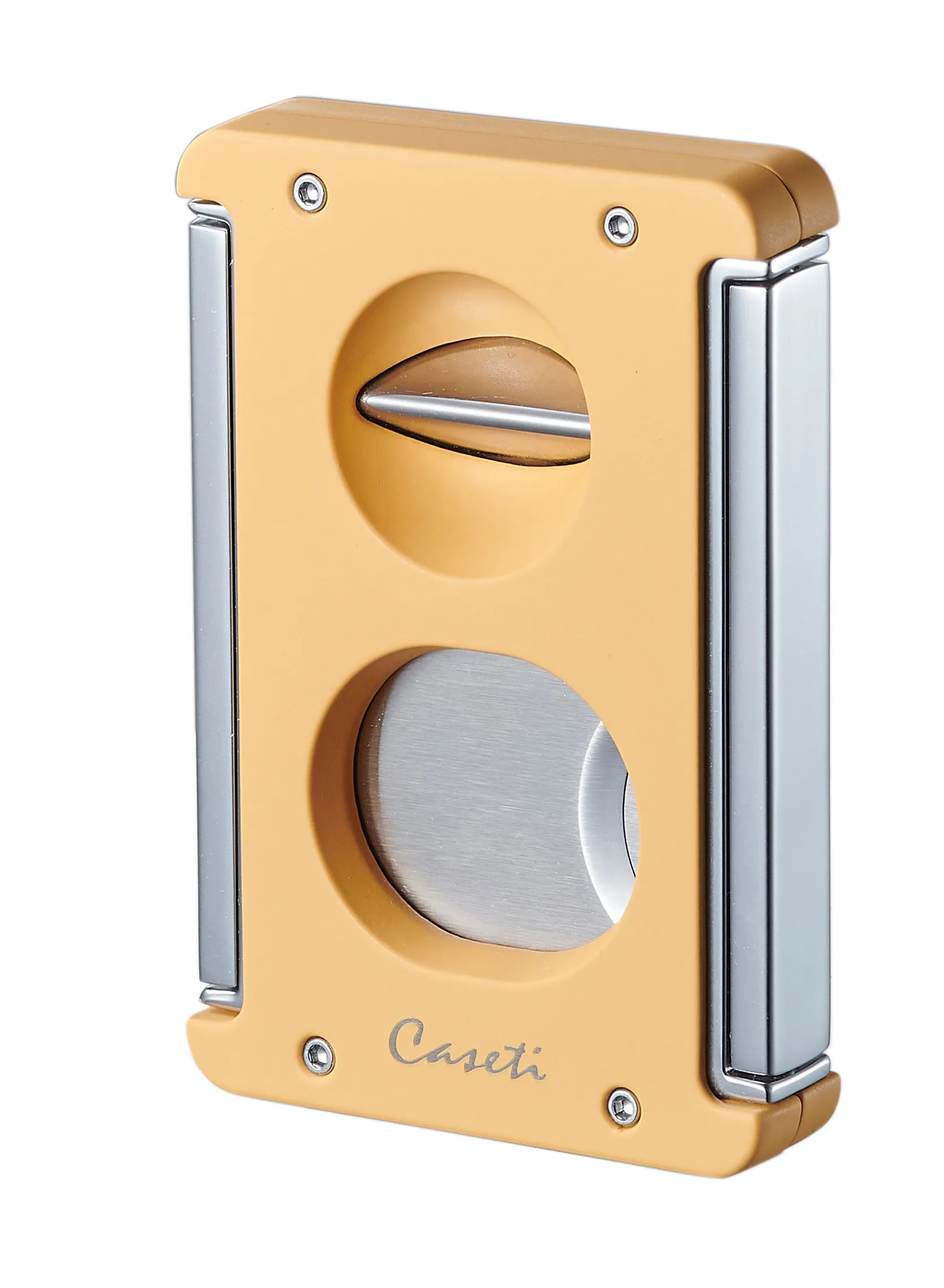 Caseti Trident X 3-in-1 Cigar Cutter - Yellow