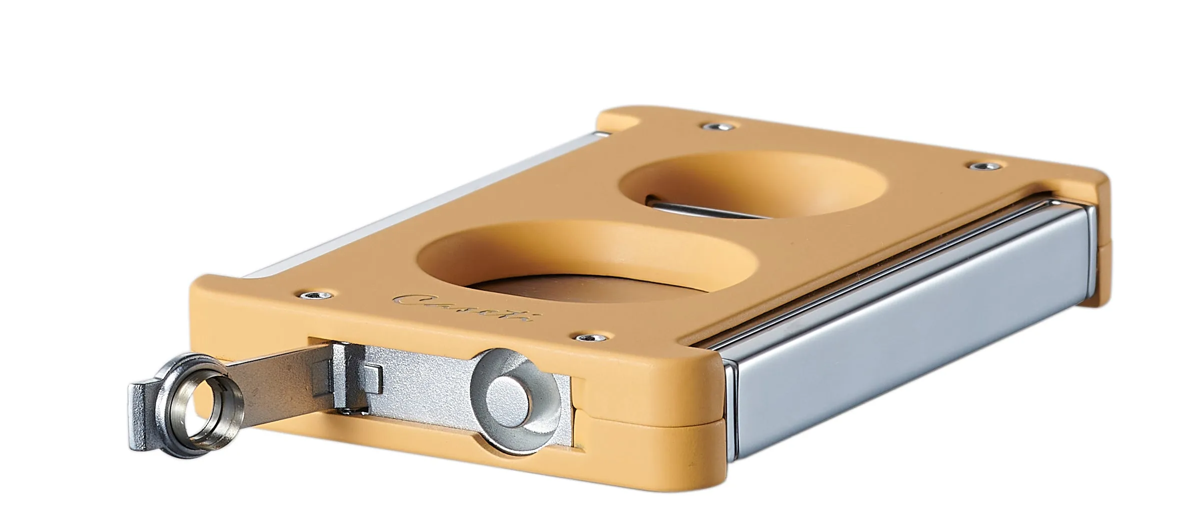 Caseti Trident X 3-in-1 Cigar Cutter - Yellow