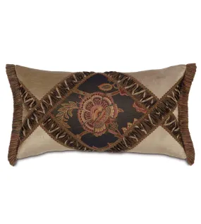 Cassandra Diamond Lumbar Pillow Cover 15x26