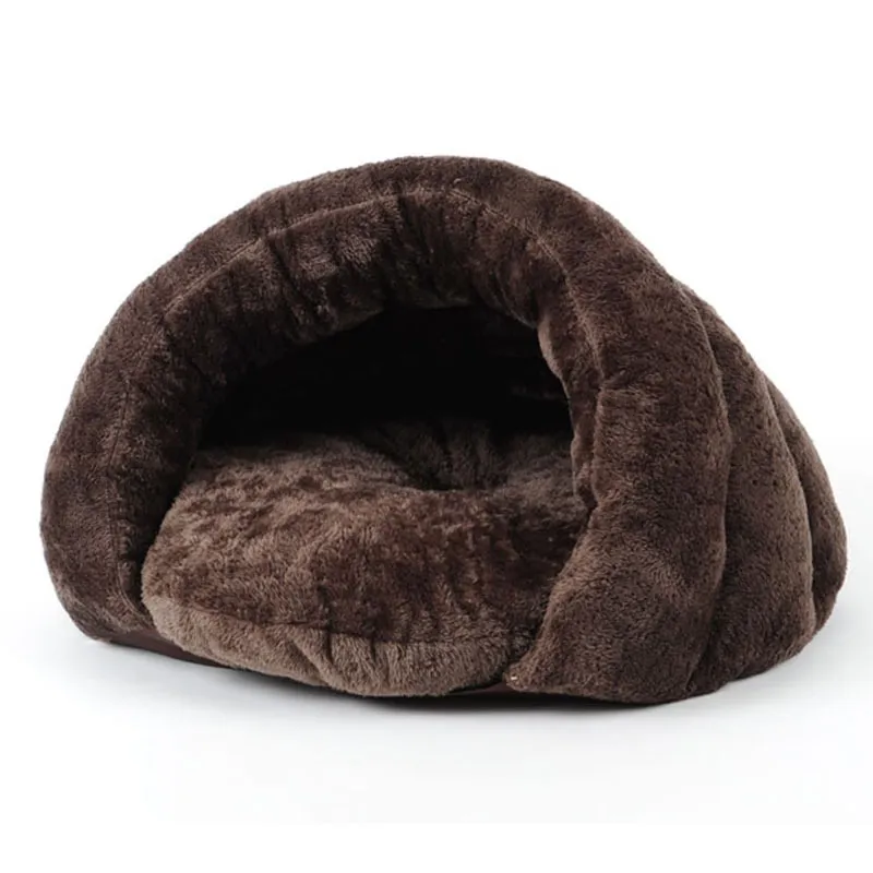 Cat Bed Cave Cozy Plush Cat House With Removable Mat