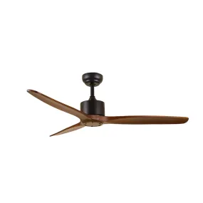 Ceiling Fan wooden with remote brown