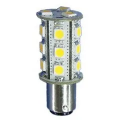 Cool White LED Bayonet Bulb - BA15D SBC 10-30V