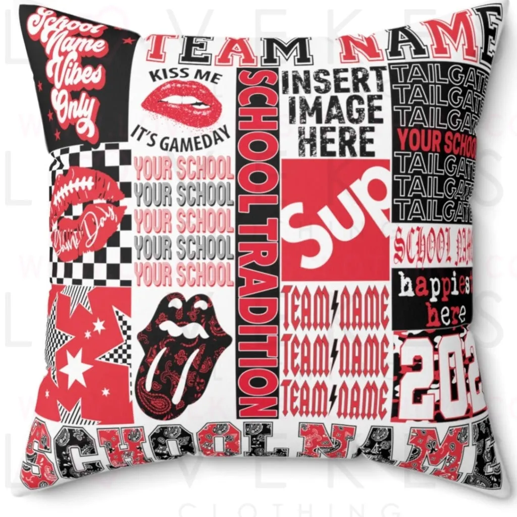 Customize Your Own 16 x 16 Bed Party Pillow - Cover Only