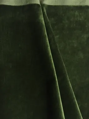 Cypress Green Upholstery Fabric by the yard / Dark Green Velvet Home Fabric / High End Upholstery Velvet / Vintage Upholstery Velvet