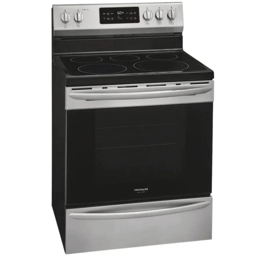 D2C Frigidaire Gallery 30" Stainless Steel Electric Range & Black Cooktop