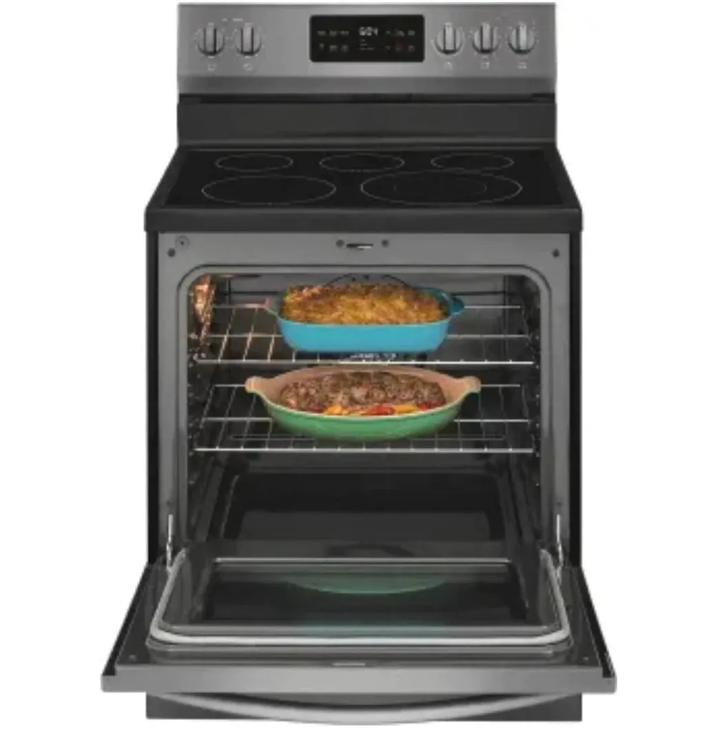 D2C Frigidaire Gallery 30" Stainless Steel Electric Range & Black Cooktop