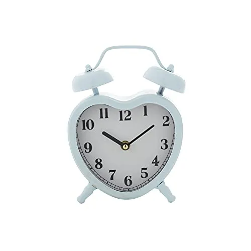 Deco 79 Farmhouse Metal Clock, 7" W x 8" H, Blue