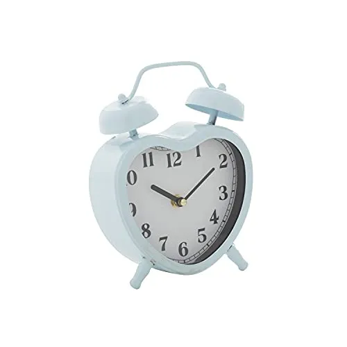 Deco 79 Farmhouse Metal Clock, 7" W x 8" H, Blue