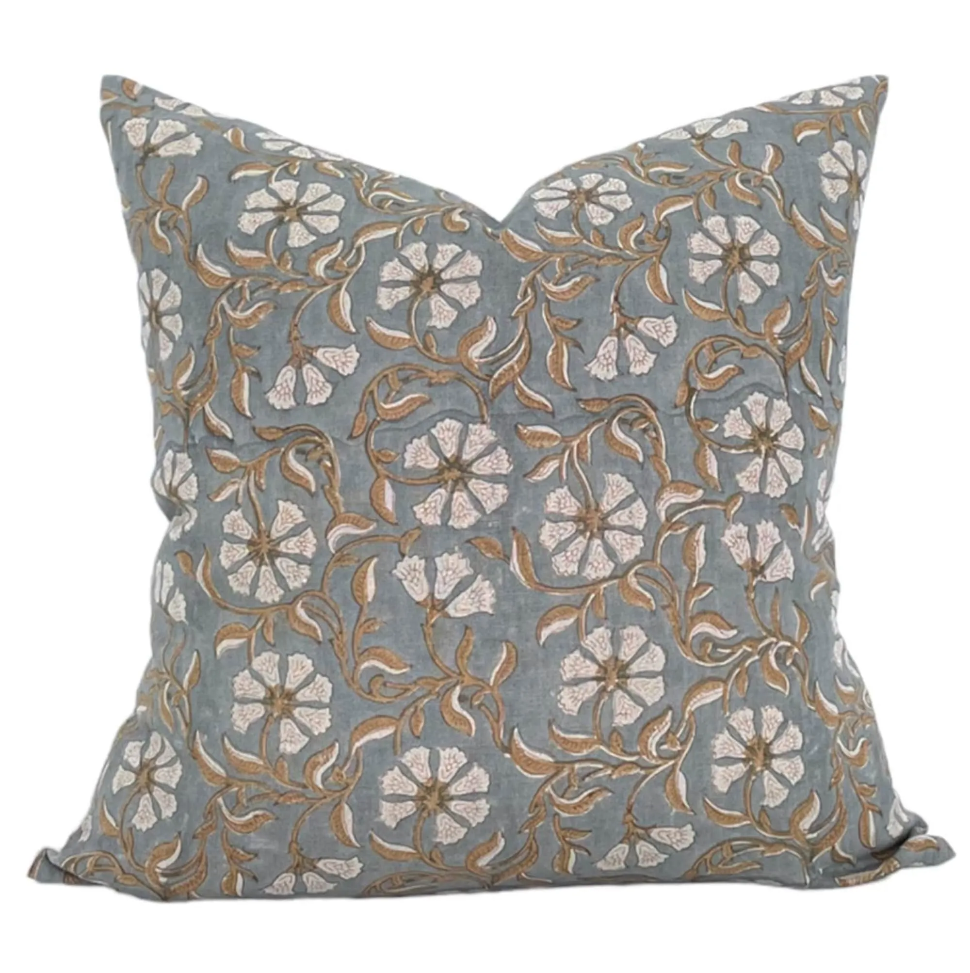 Designer "Atherton" Surana Blue Brown Pillow Cover