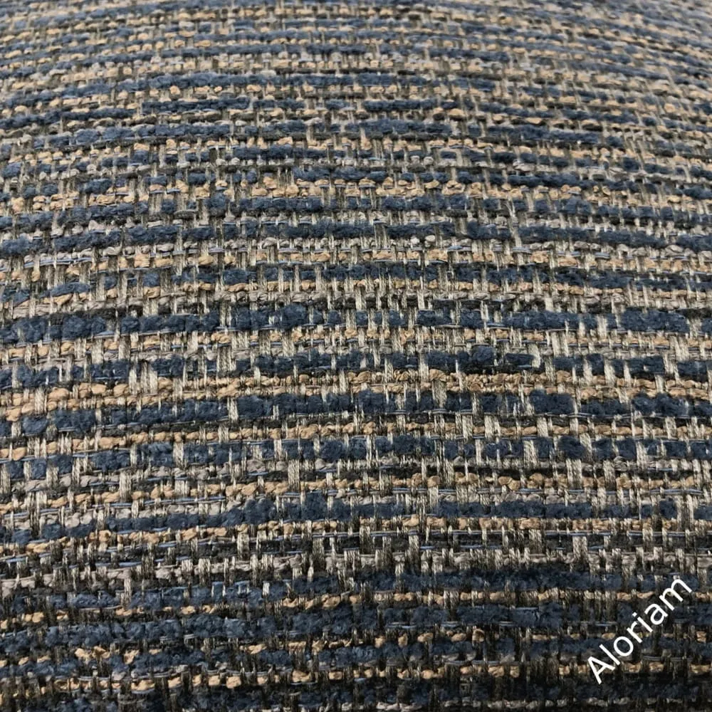 Desmond Slate Blue Brown Texture Pillow Cover