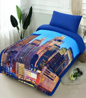 Digital Printed Junior Single Bed Sheet(2379)-AS016