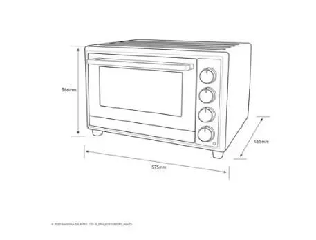 Electrolux EOT5622XFG 56L UltimateTaste 700 Freestanding Electric Oven