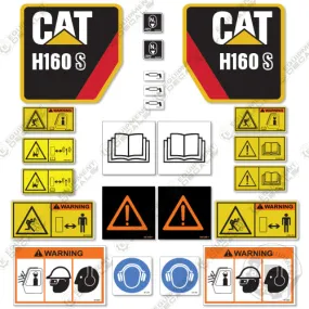 Fits Caterpillar H160S Decal Kit Hammer