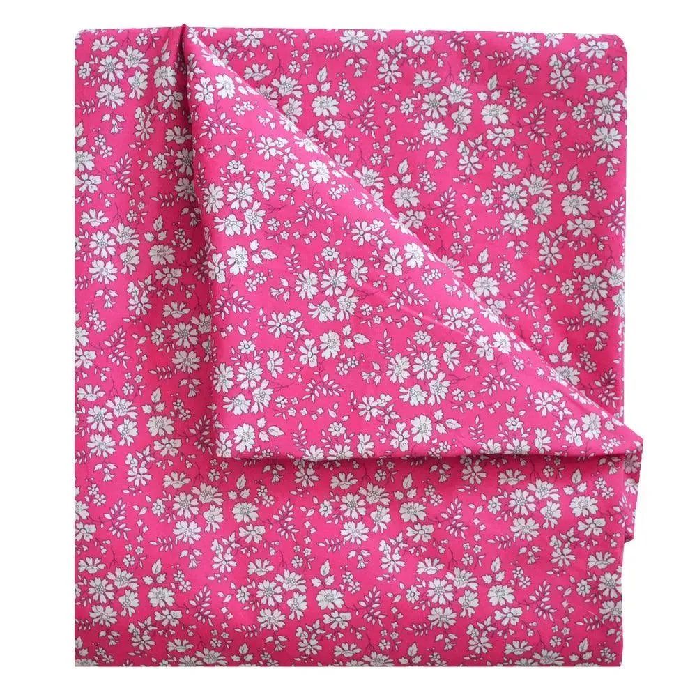 Flat Top Sheet Made With Liberty Fabric CAPEL FUCHSIA