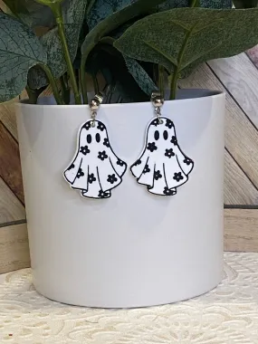 Floral Ghost Earrings