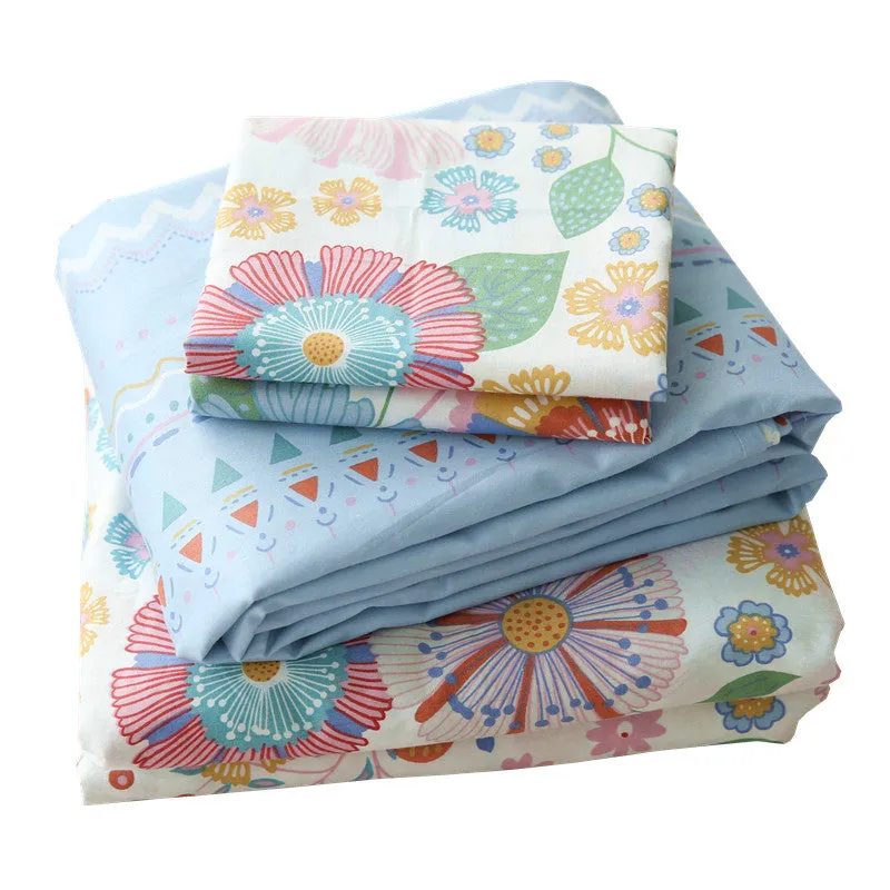 Four-piece Cotton Twill Bed Sheet Duvet Cover