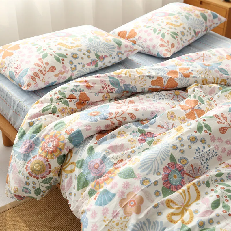 Four-piece Cotton Twill Bed Sheet Duvet Cover