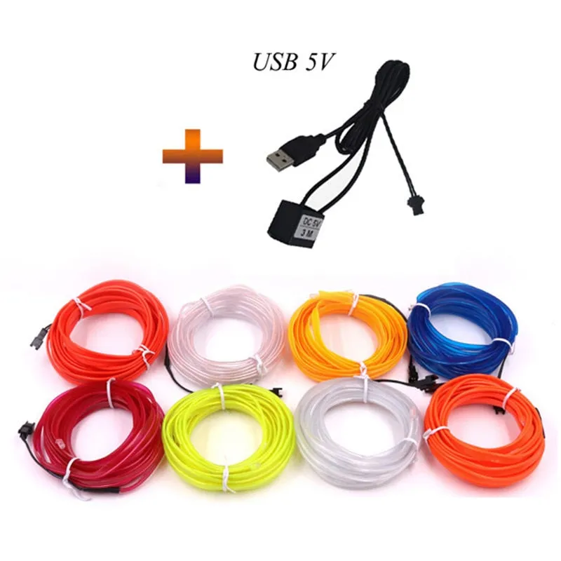 GLOW EL - Neon LED  Wired Cable Lights