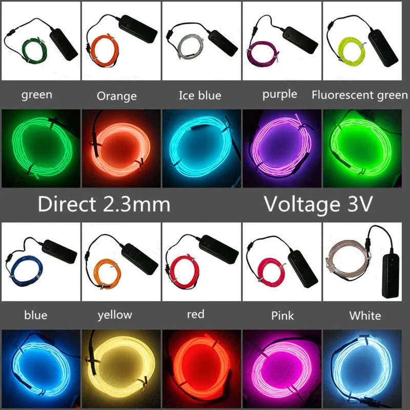 GLOW EL - Neon LED  Wired Cable Lights