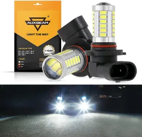 H10 9145 9140 HB3 LED Fog Light/DRL 50W 4000LM 6500K White 33LED Series | 2 Bulbs