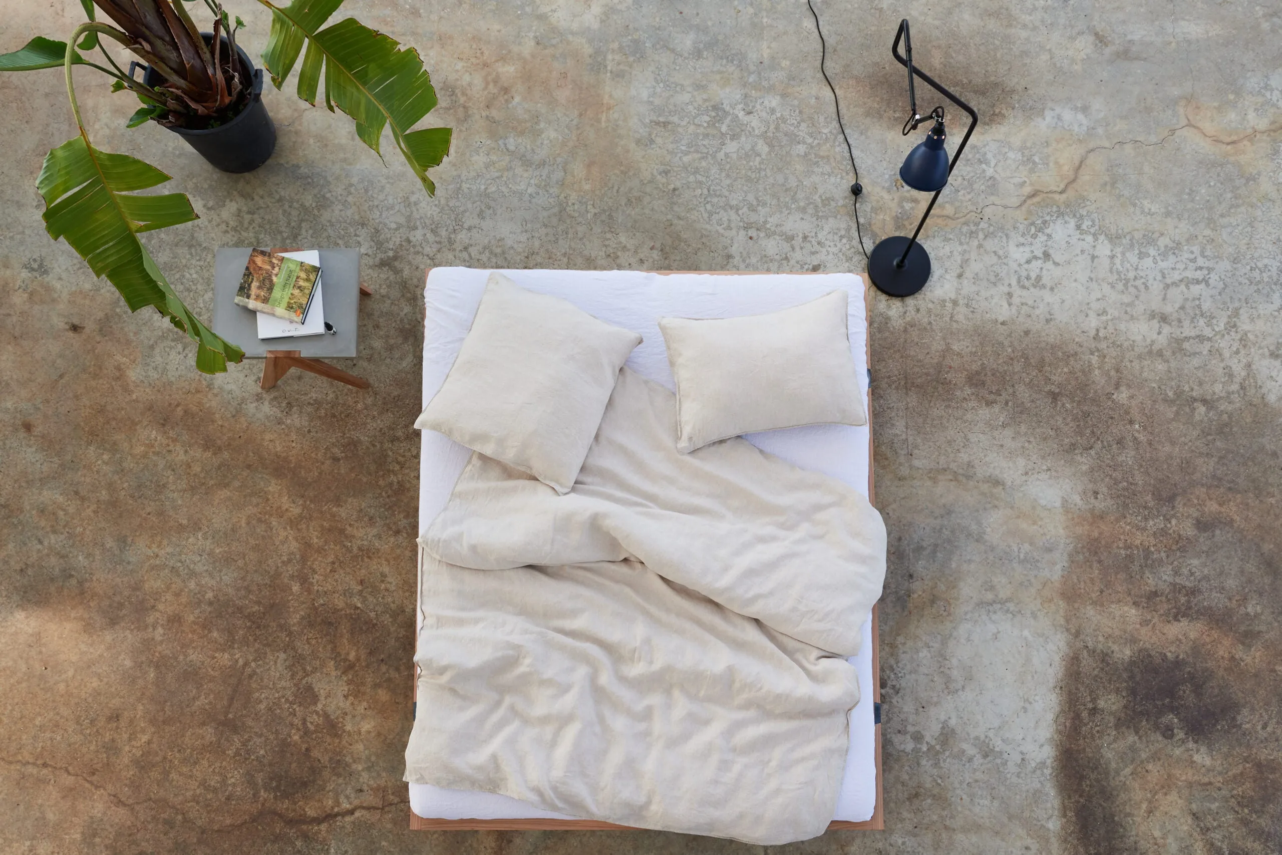 hemp bed sheets - lotta - undyed