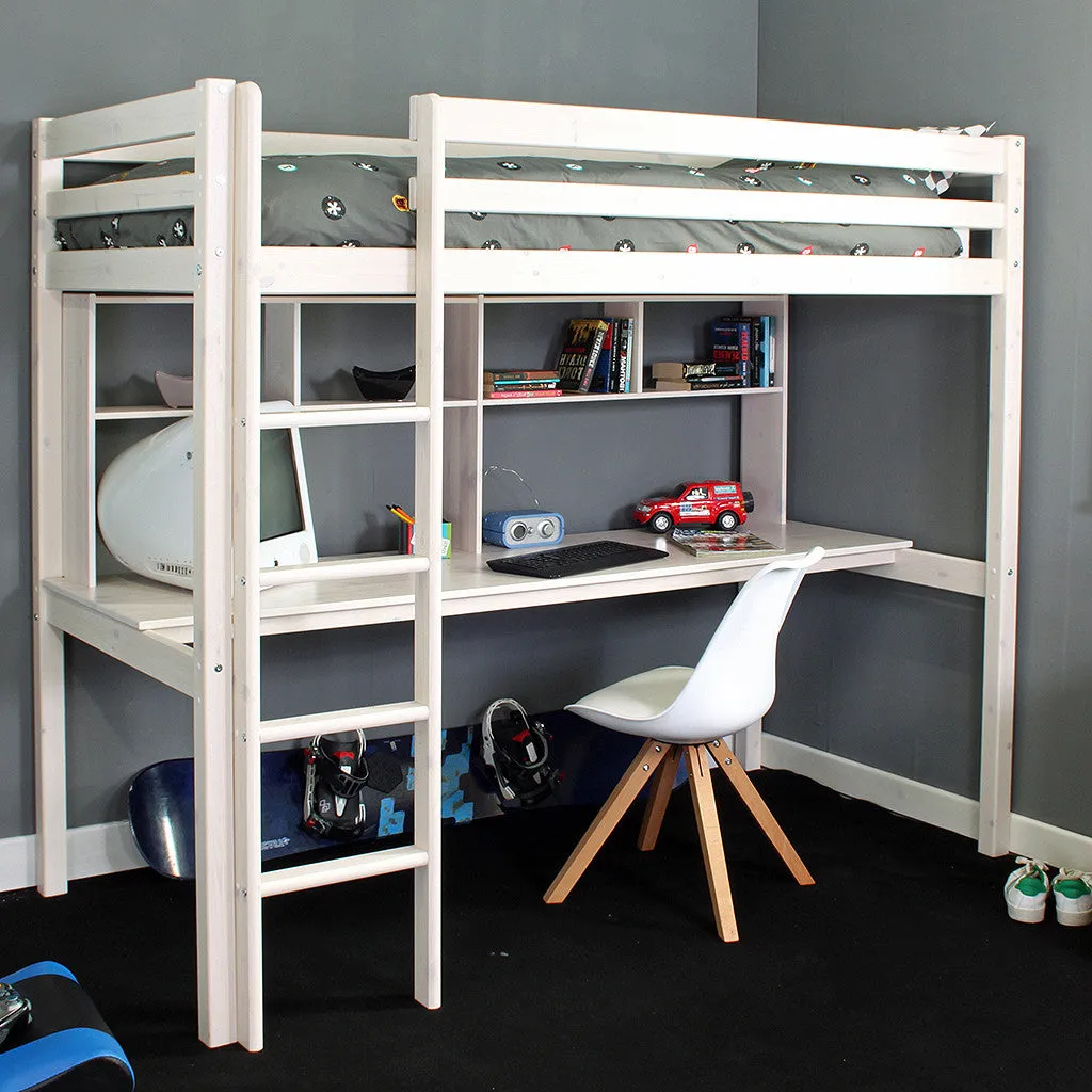 High Sleeper Bed Thuka HIT 10 with Desk & Shelves