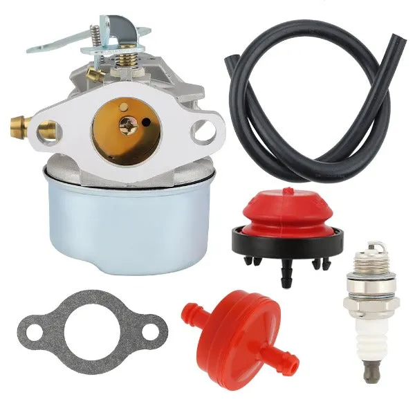 Hipa Carburetor Kit for Tecumseh HSK600 HSK635 TH098SA Snow Blower 2 Cycle Horizontal Engine Replace 640086 640088 640311