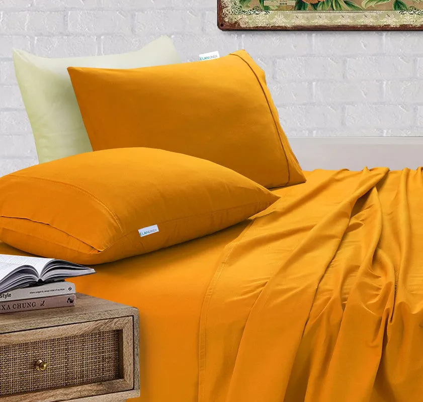 Hypoallergenic 500TC Egyptian Cotton Bed Sheets Set - Elan Linen