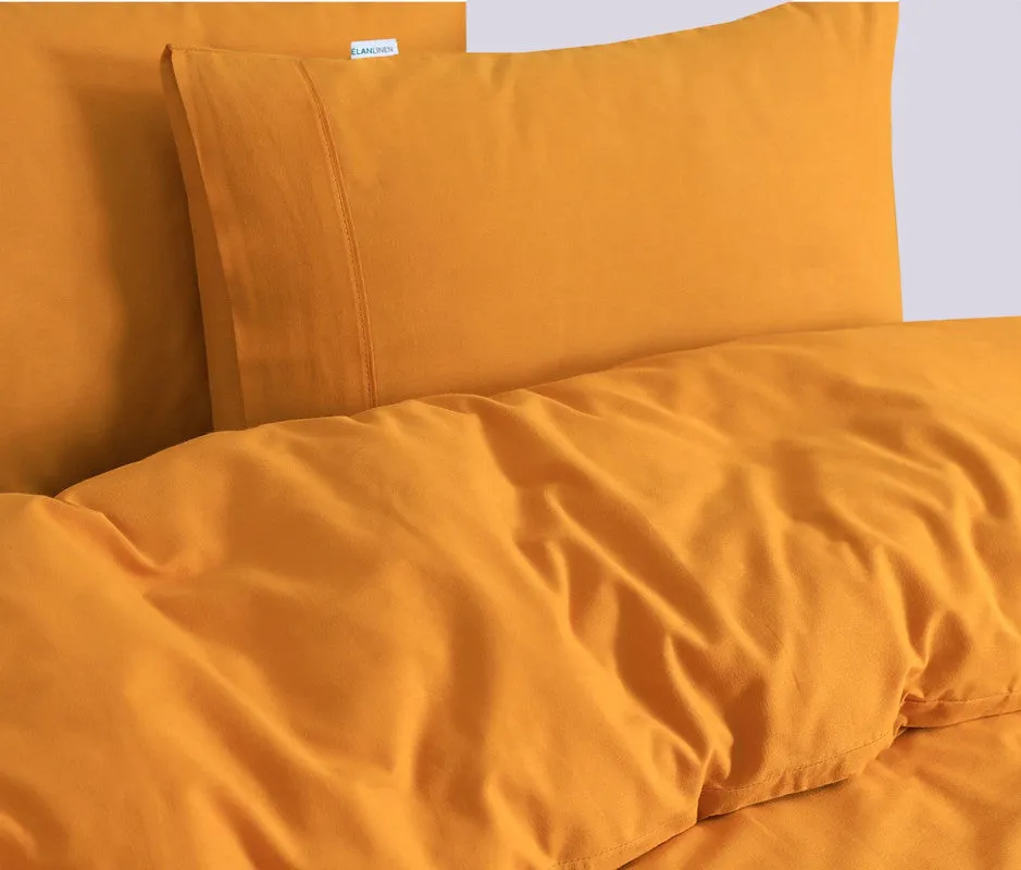 Hypoallergenic 500TC Egyptian Cotton Mustard Quilt Cover Set