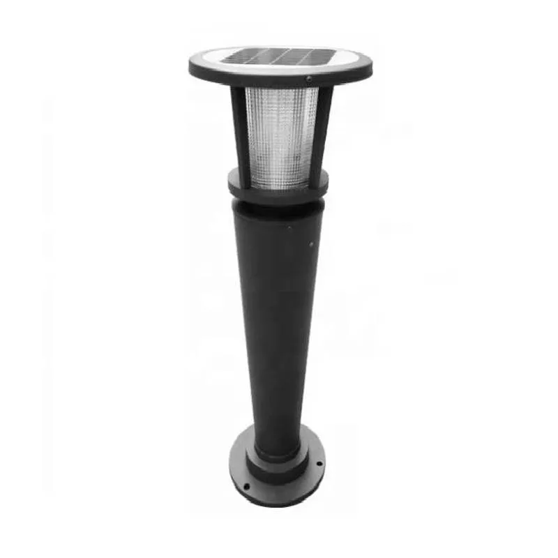 industrial Solar LED Bollard Light Dual Colour in Black (ø290mmx720mm) Solar Lighting Direct