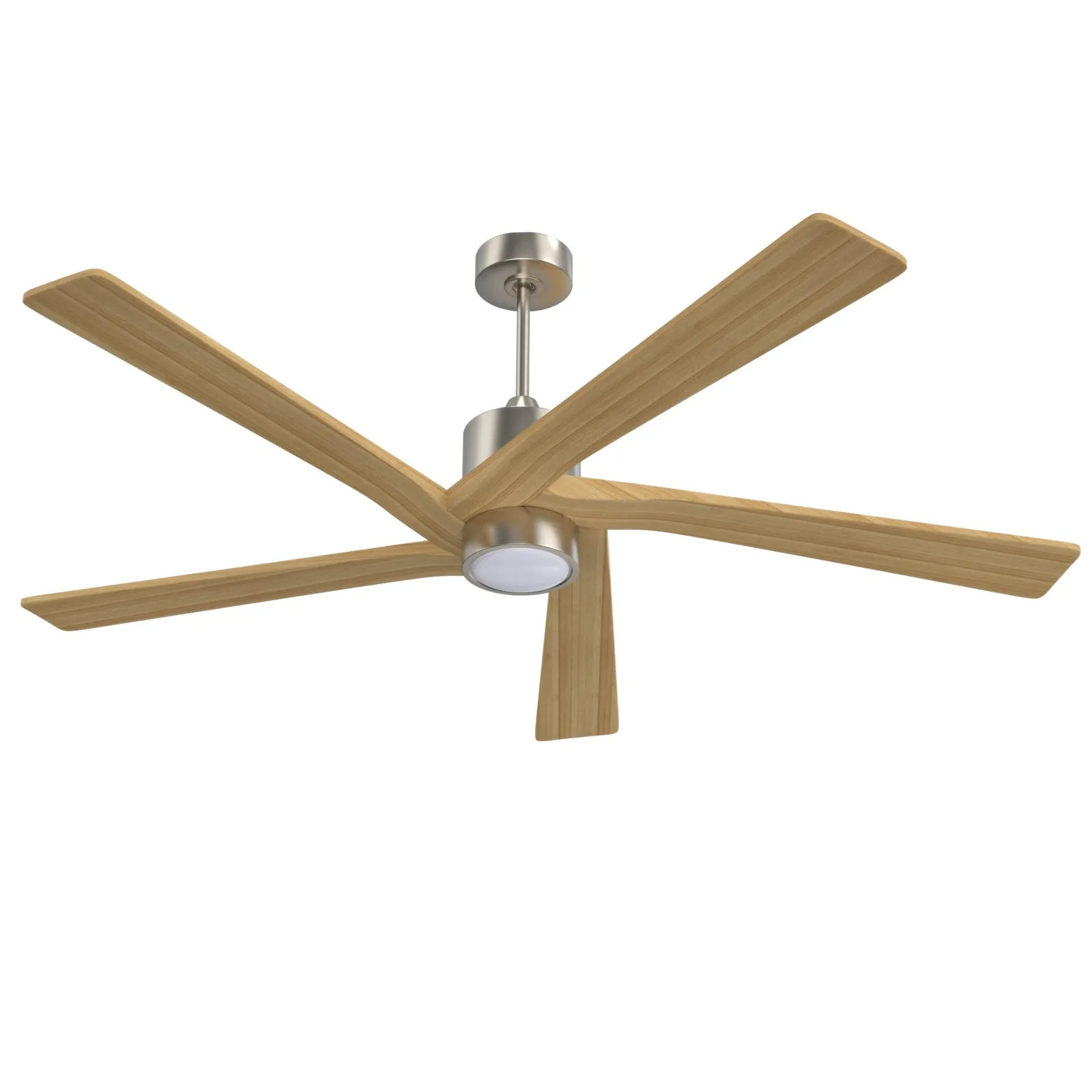 Irvine 64" 5 Blades Solid Wood with Remote Control and LED Light Kit Tri-Color