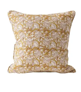 Iznik Saffron Linen Pillow