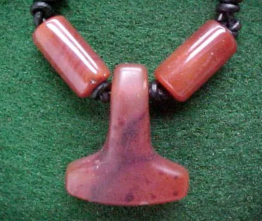 Jewelry - Cornealian Thor's Hammer