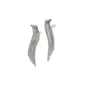 John Hardy Classic Chain Curb Link Tassel Earrings