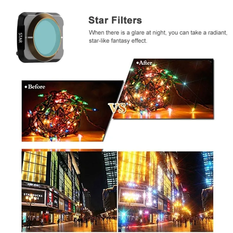 JSR Drone 8 in 1 UV CPL ND8 ND16 ND32 ND64 NIGHT STAR Lens Filter for DJI MAVIC Air 2