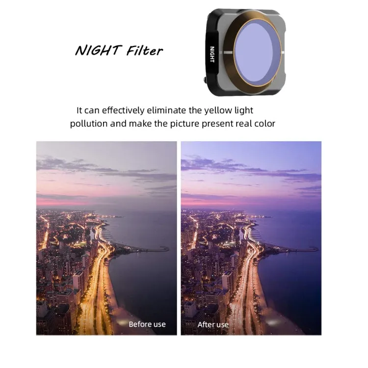 JSR Drone 8 in 1 UV CPL ND8 ND16 ND32 ND64 NIGHT STAR Lens Filter for DJI MAVIC Air 2