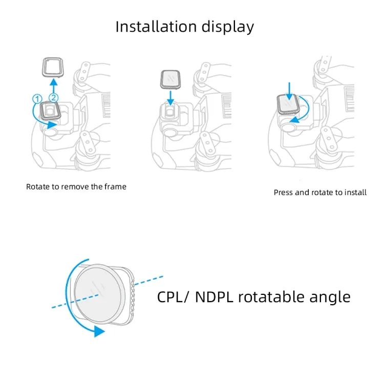 JSR Drone 8 in 1 UV CPL ND8 ND16 ND32 ND64 NIGHT STAR Lens Filter for DJI MAVIC Air 2