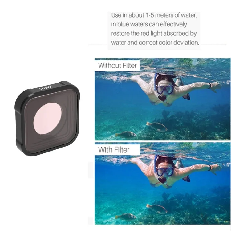 JSR KB Series STAR MCUV NIGHT Diving Red Diving Pink ND8 ND16 ND32 Lens Filter for GoPro HERO13 Black /12 Black /11 Black /10 Black /9 Black