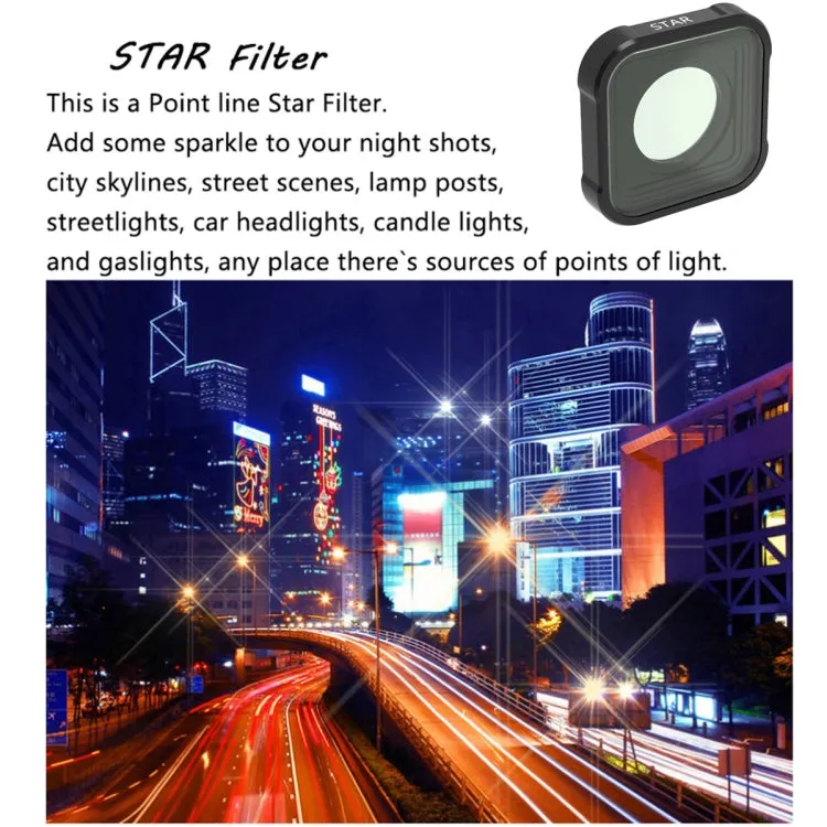 JSR KB Series STAR MCUV NIGHT Diving Red Diving Pink ND8 ND16 ND32 Lens Filter for GoPro HERO13 Black /12 Black /11 Black /10 Black /9 Black