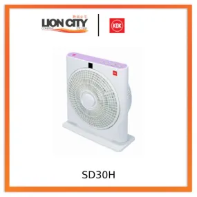 KDK SD30H Lavender/Grey 30cm Box Fan (Desk Type)