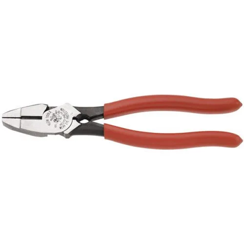 Klein 9" Side Cutting Pliers With Limemans Bolt Thread Holder & Oversized Handle (94-HD213-9NETH)