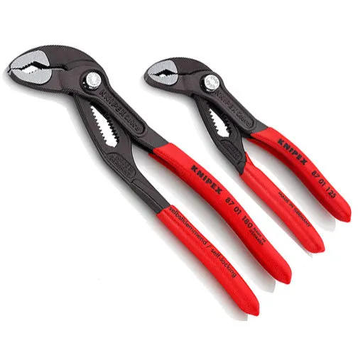 Knipex Cobra Pliers Set 8757 2 Piece Cobra 5"   Cobra 7" (87 01 125   87 01 180)