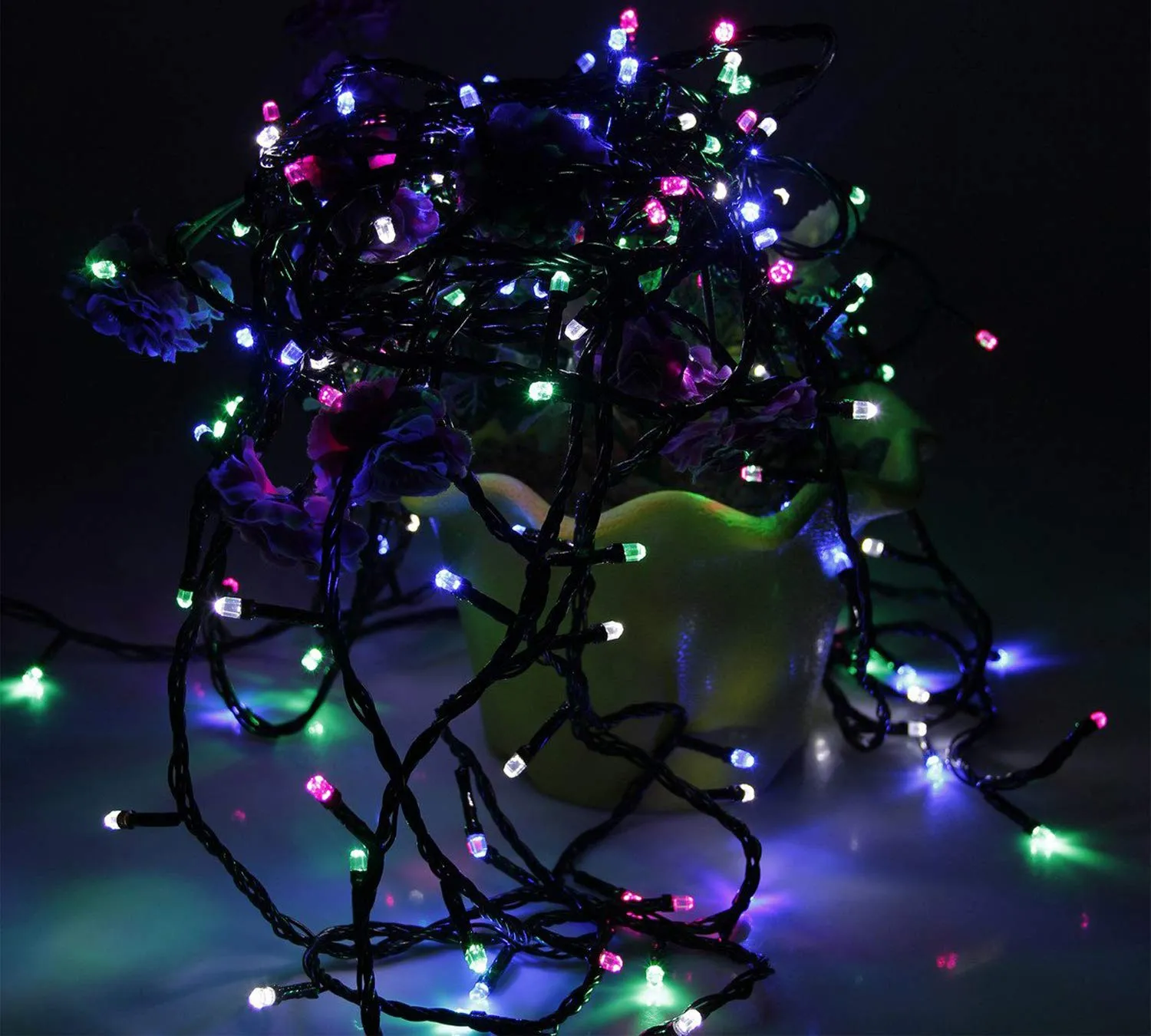 Kuber Industries 10 Meter Diamond LED's Waterproof Fairy Decorative String Light - Red Green Blue - Decoration Indoor/ Outdoor for Party Wedding Diwali -CTKTC22974