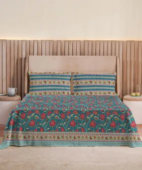 Lattice Lagoon - Bed Sheet