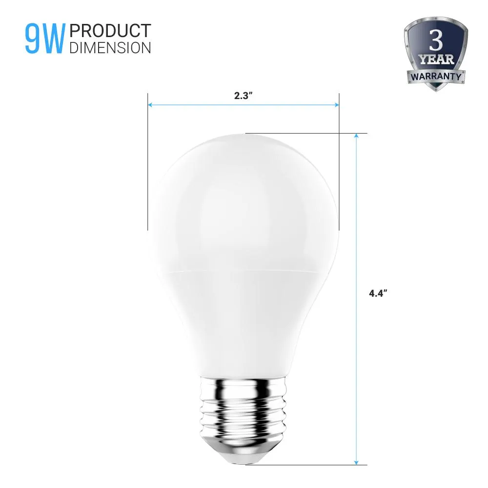 LED A19 - 9 Watt - 800lm Non-Dimmable - 5000K - Day Light White