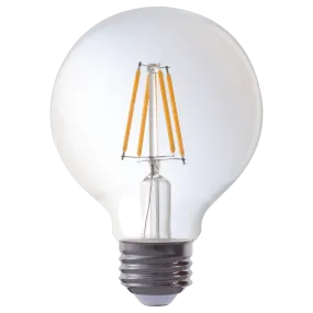 LED Advantage Filament G25 320 Deg, 4.5W-470lm, Dimmable, 80CRI, 2700K, E26, 120VAC Clear