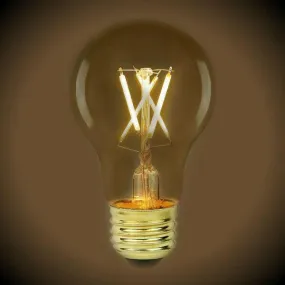 LED Filament Bulb - A19 Vintage - 7 Watt - Amber - 2200K - 600 Lumens